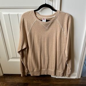 J Crew Long Sleeve Thermal Shirt - Large - Cream Color